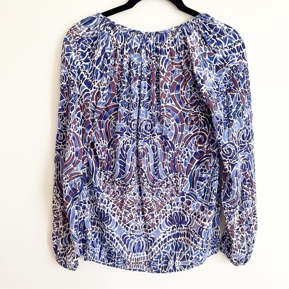Lilly Pulitzer Willa Top in Tic Tac Tile Size XS EUC - Picture 5 of 9